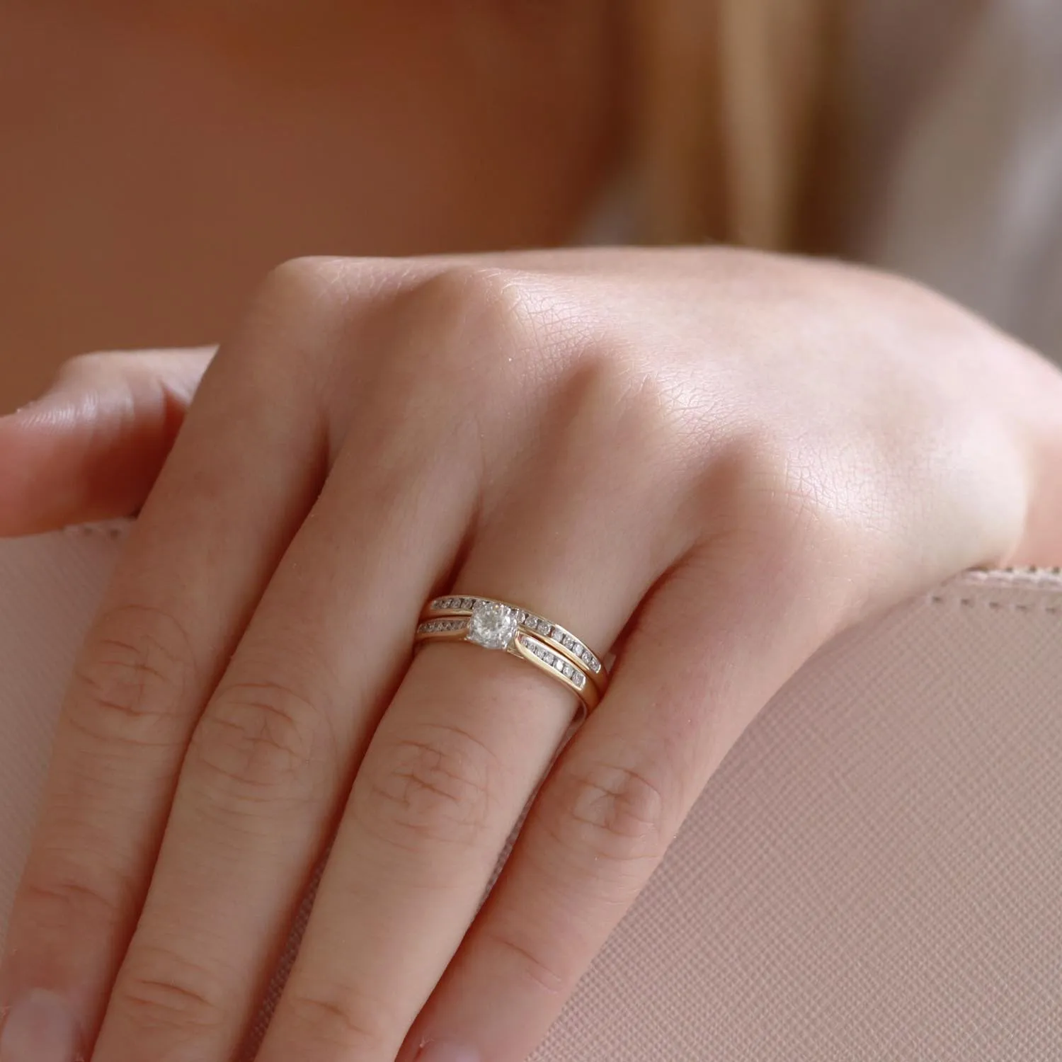 0.50ct Diamond Engagement Ring Set In 9Ct Yellow Gold