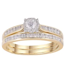0.50ct Diamond Engagement Ring Set In 9Ct Yellow Gold