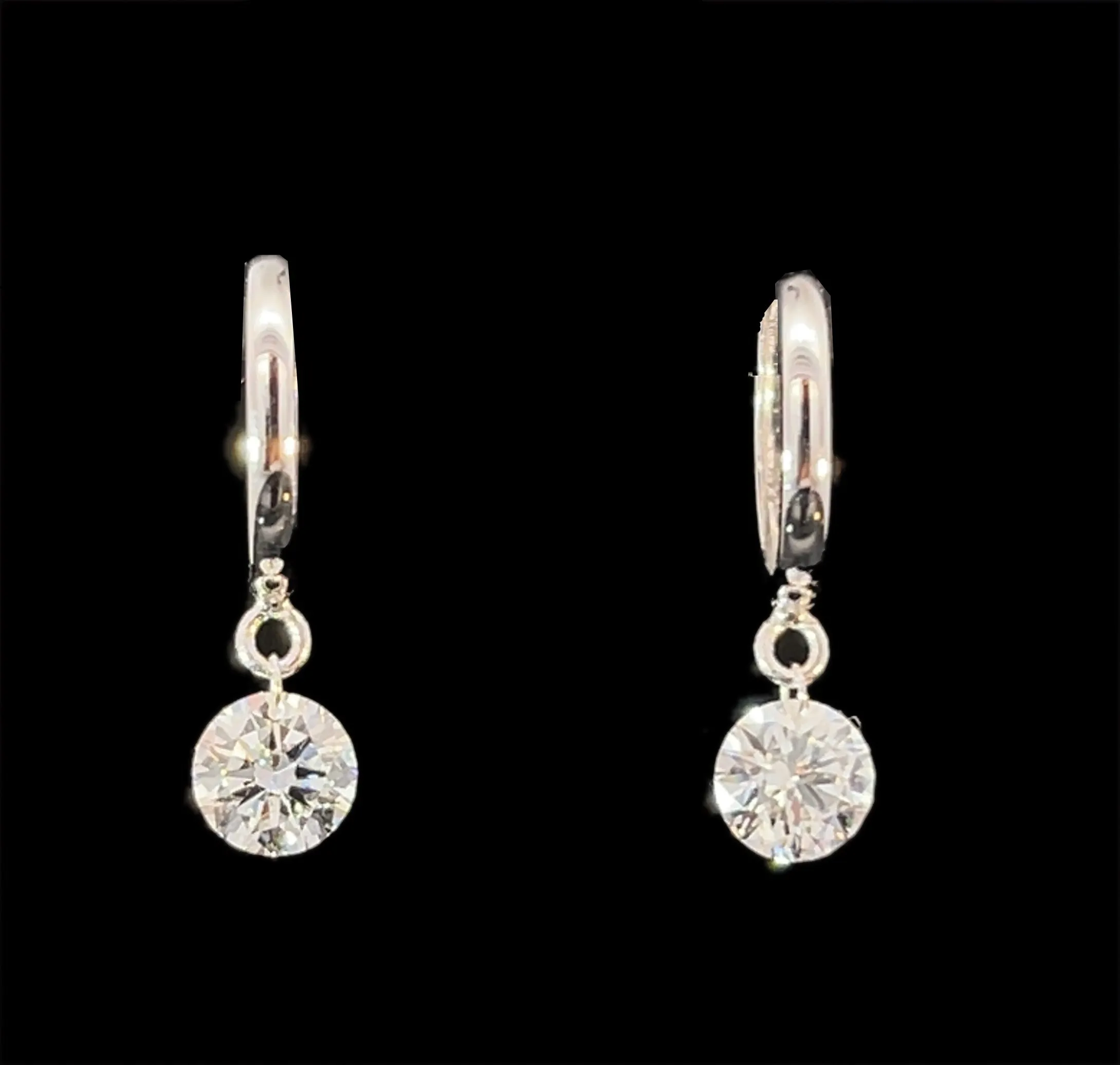 14k Lab Grown Diamond Huggies in Yellow or White Gold