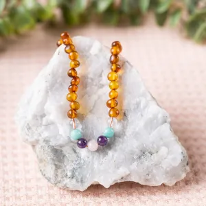 Adults | Mermaid Mix   Cognac Amber Necklace