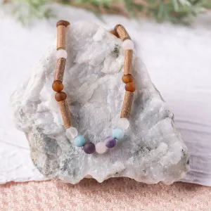 Adults | Mermaid Mix   Raw Cognac Amber Hazelwood Necklace