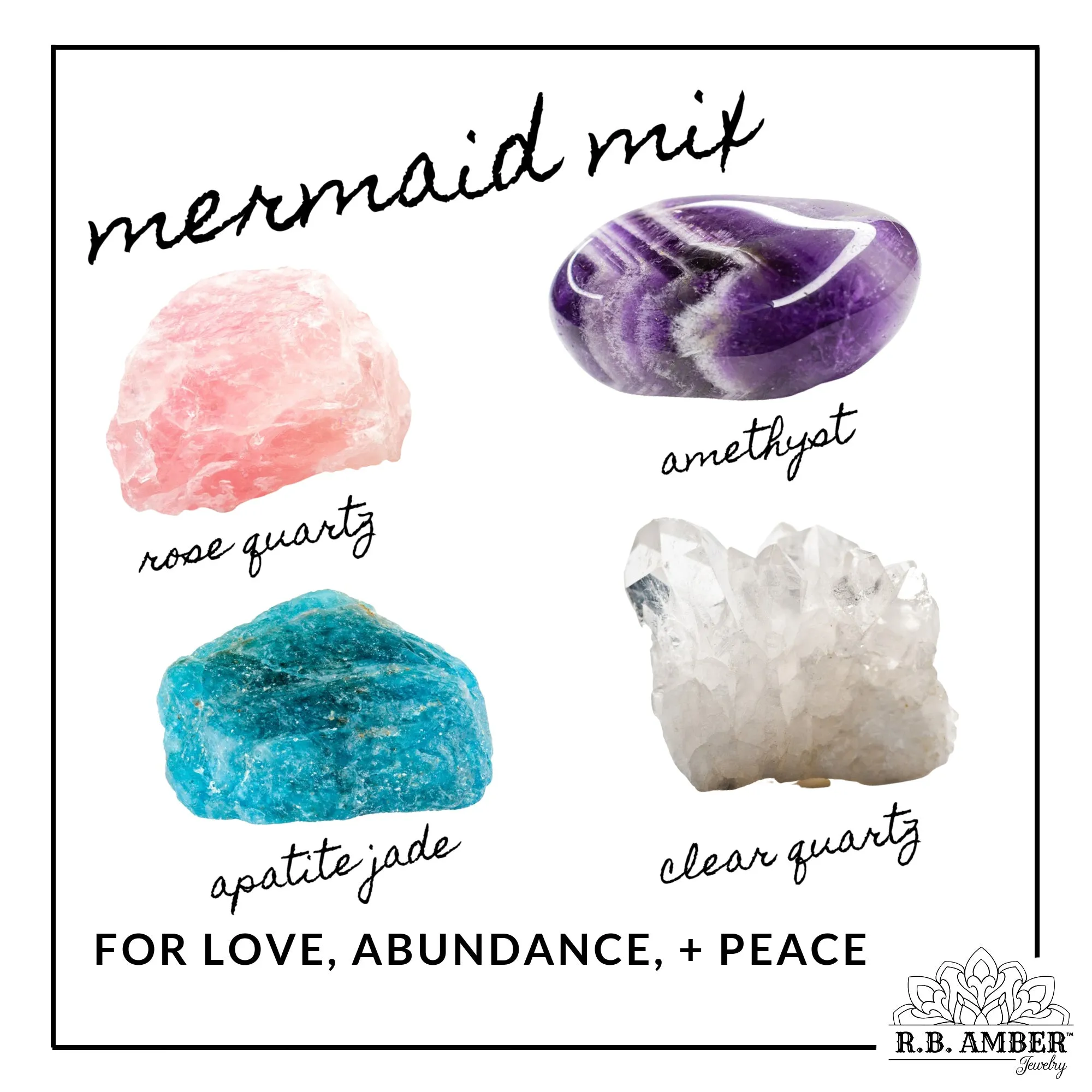 Adults | Mermaid Mix   Raw Cognac Amber Hazelwood Necklace