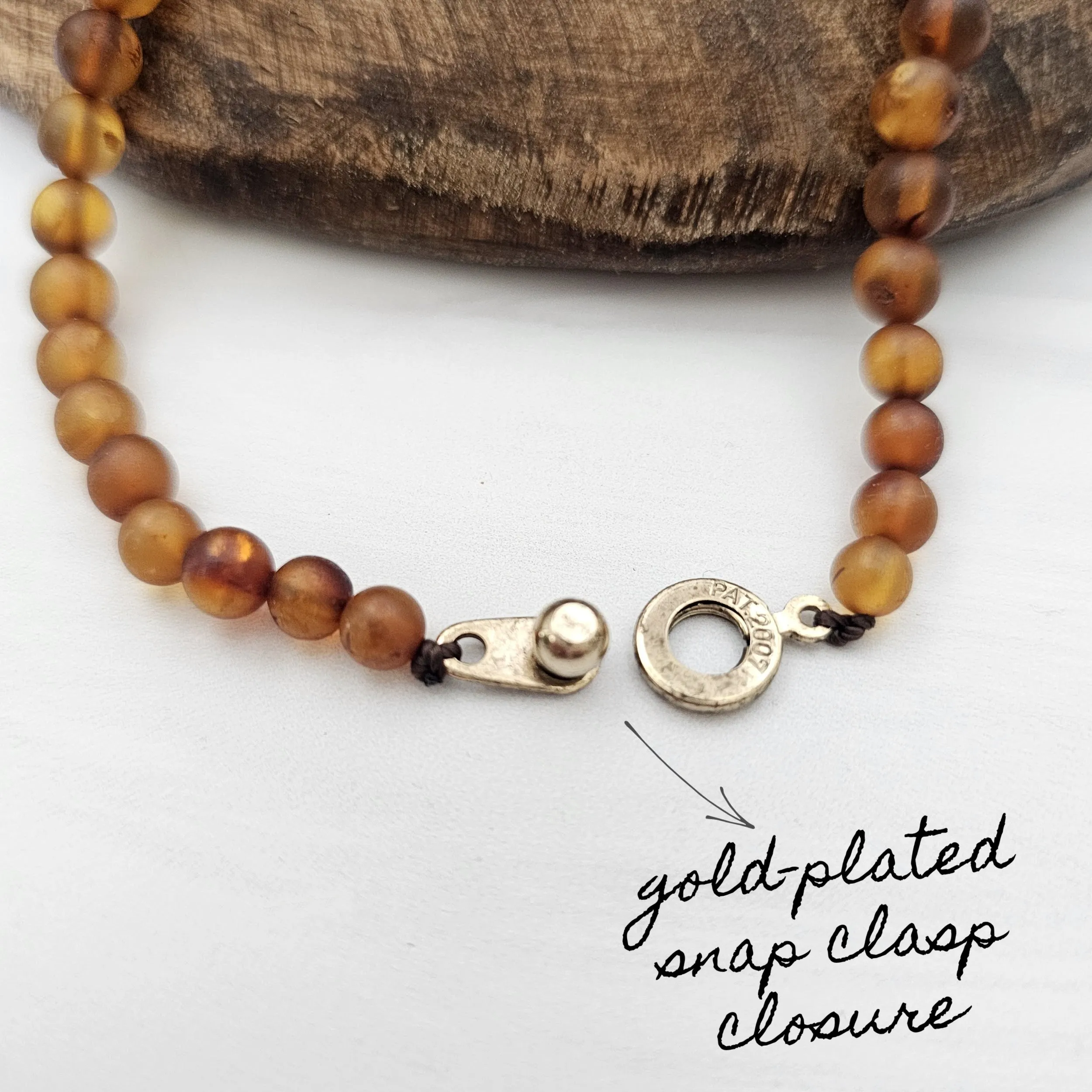 Adults | Mermaid Mix   Raw Cognac Amber Necklace