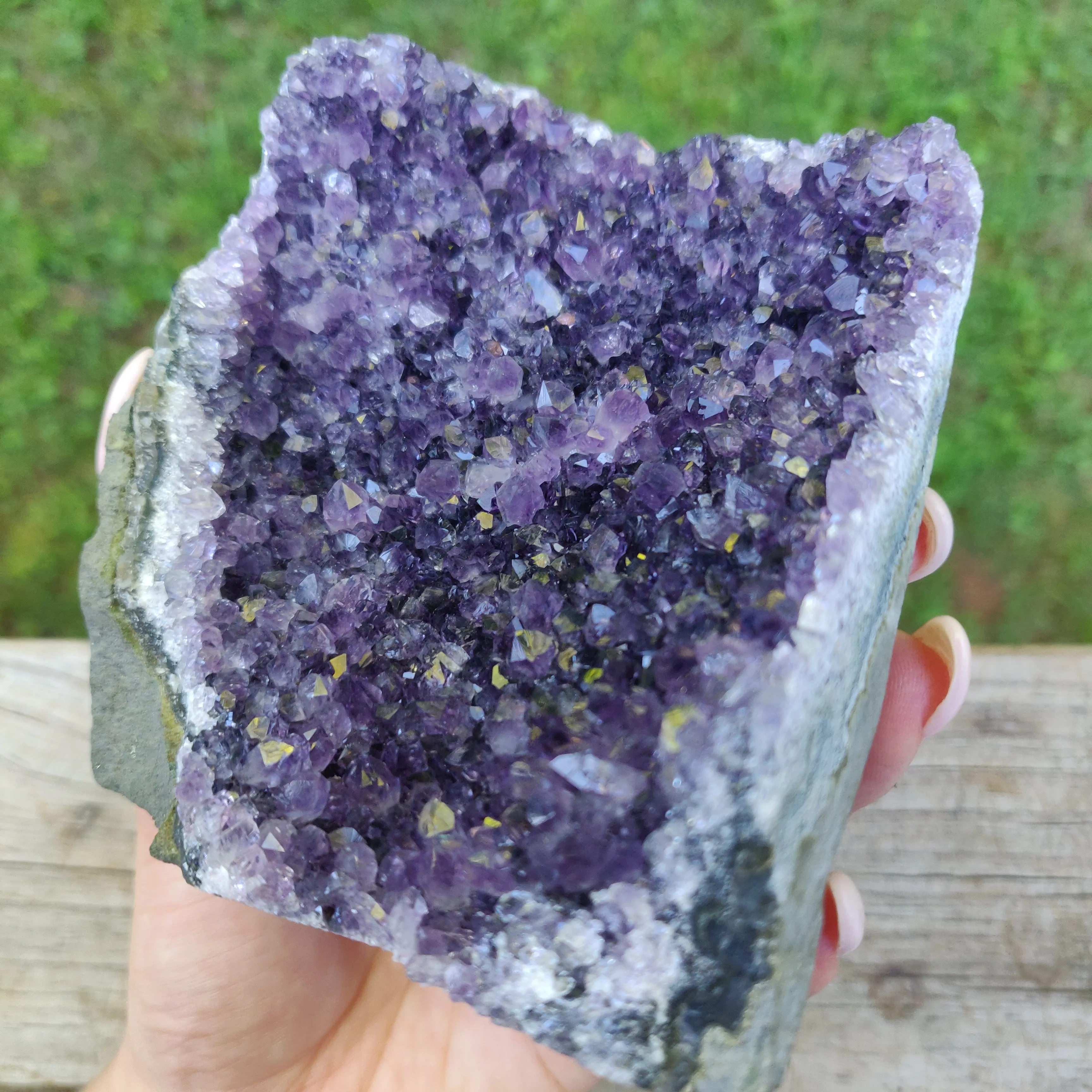 Amethyst Geode Free Form, Cut Base (#33)