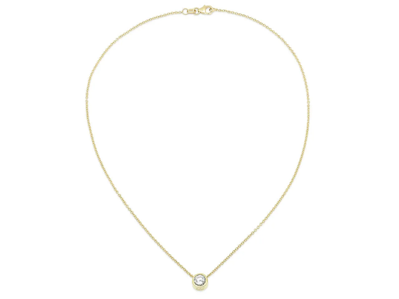 Beladora 'Bespoke' Diamond Solitaire Pendant, 0.68 carat I/SI1, in 18K Gold