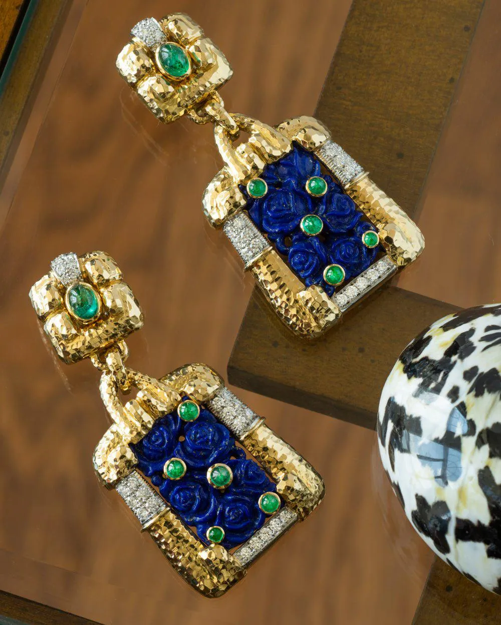 Blue Lantern Earrings
