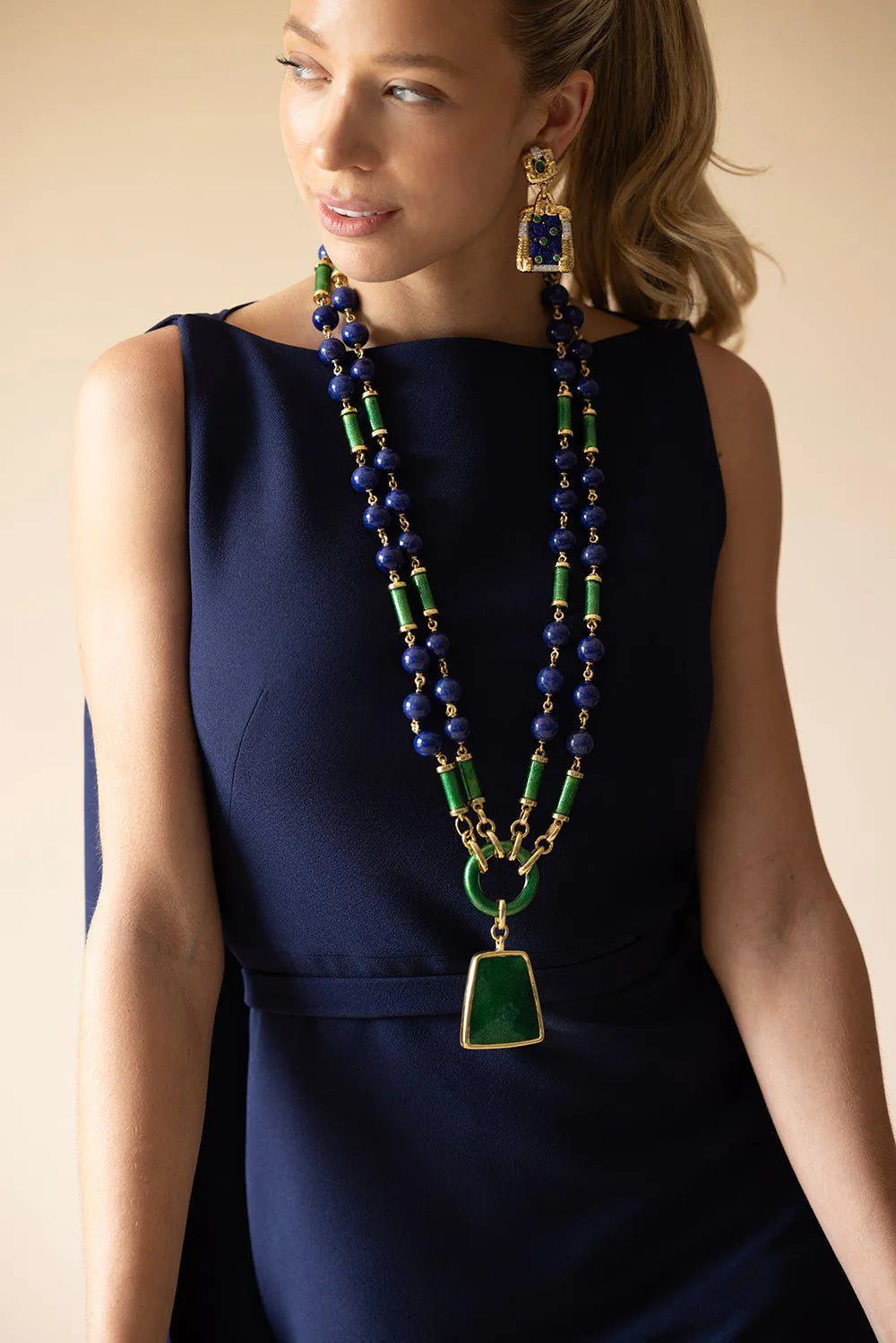 Blue Lantern Earrings