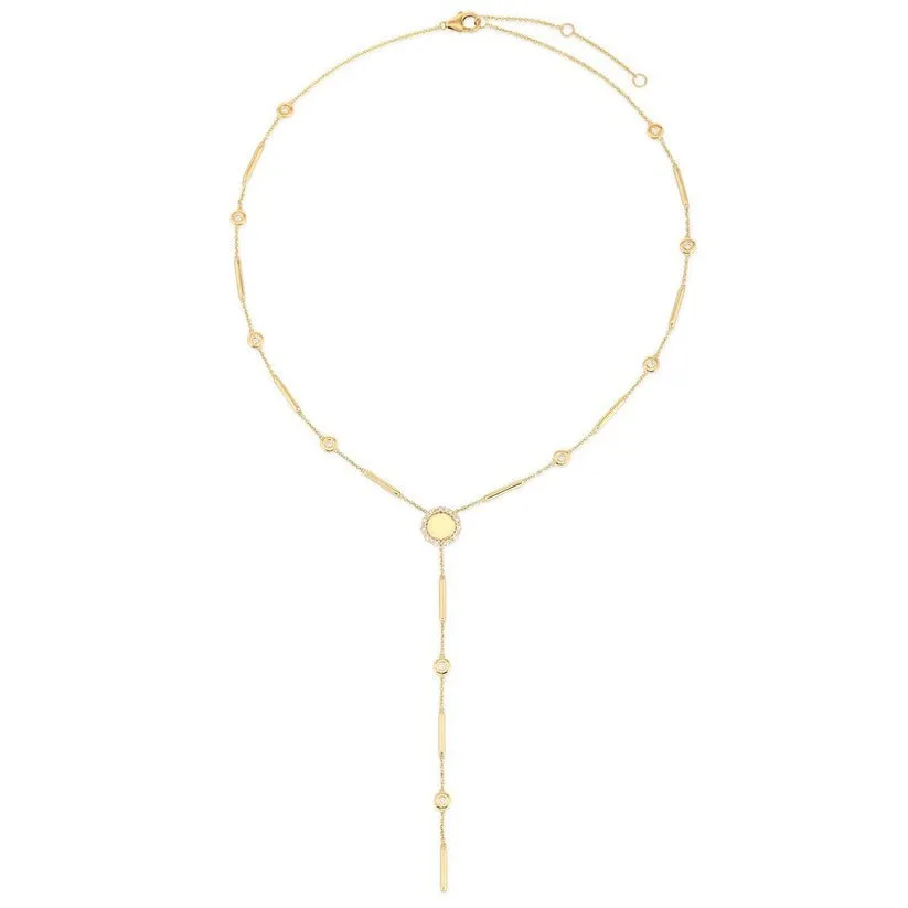 Brilliant Diamond Lariat Necklace