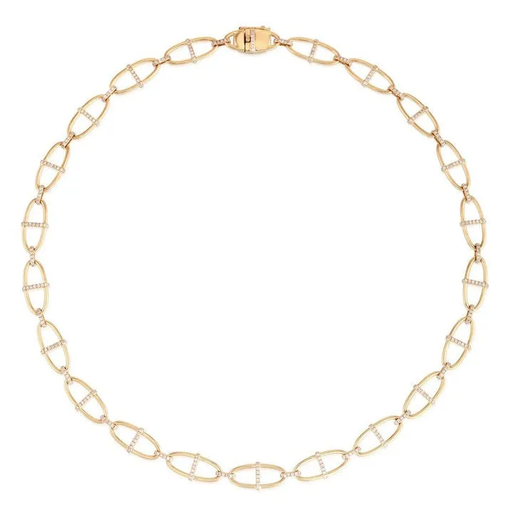 Brilliant Diamond Link Necklace