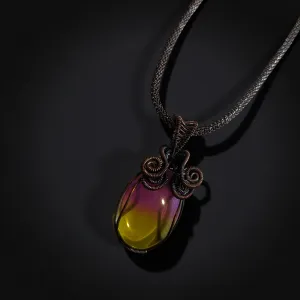 Copper wrapped, Ametrine, Necklace