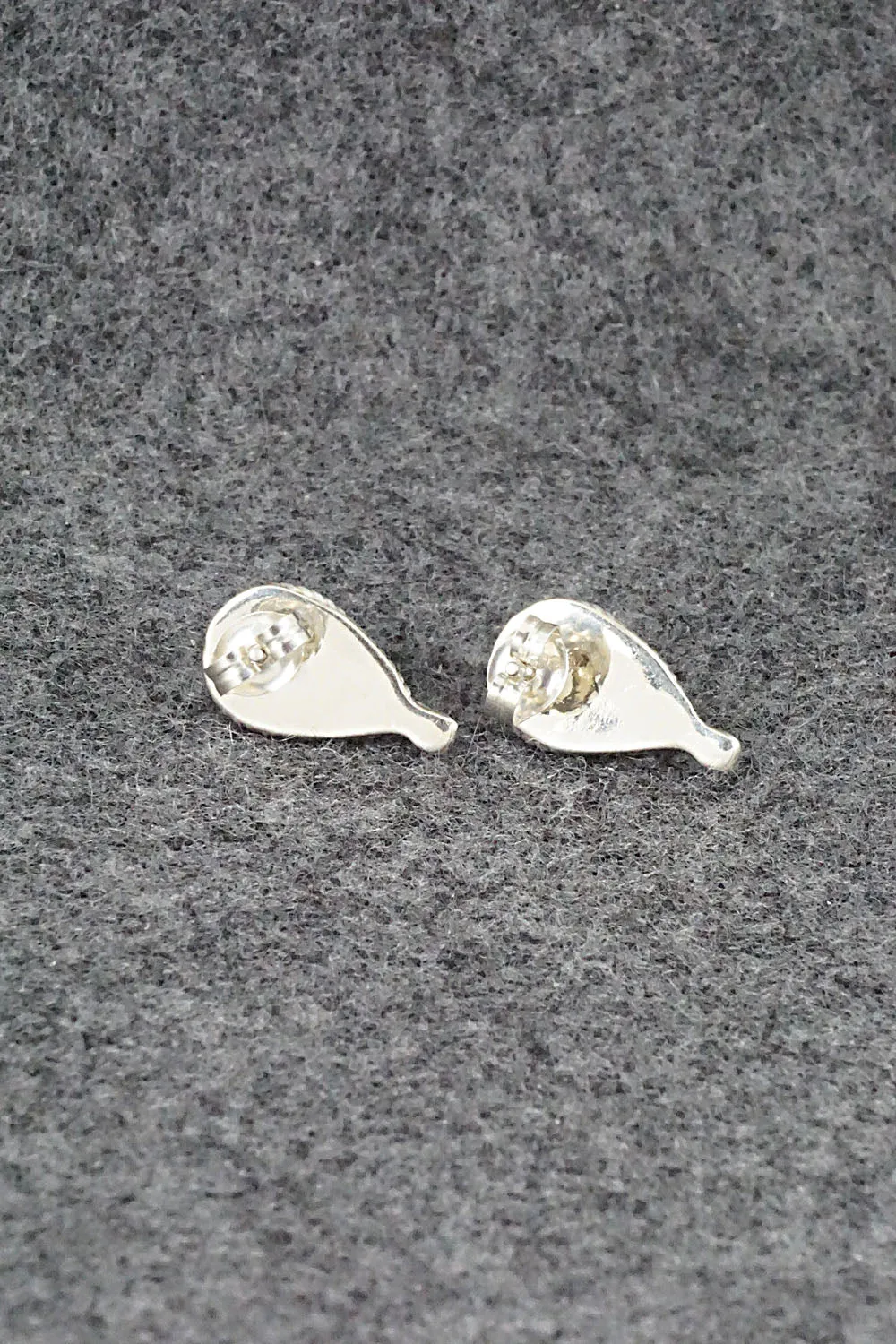 Coral & Sterling Silver Earrings - Shirley Walela