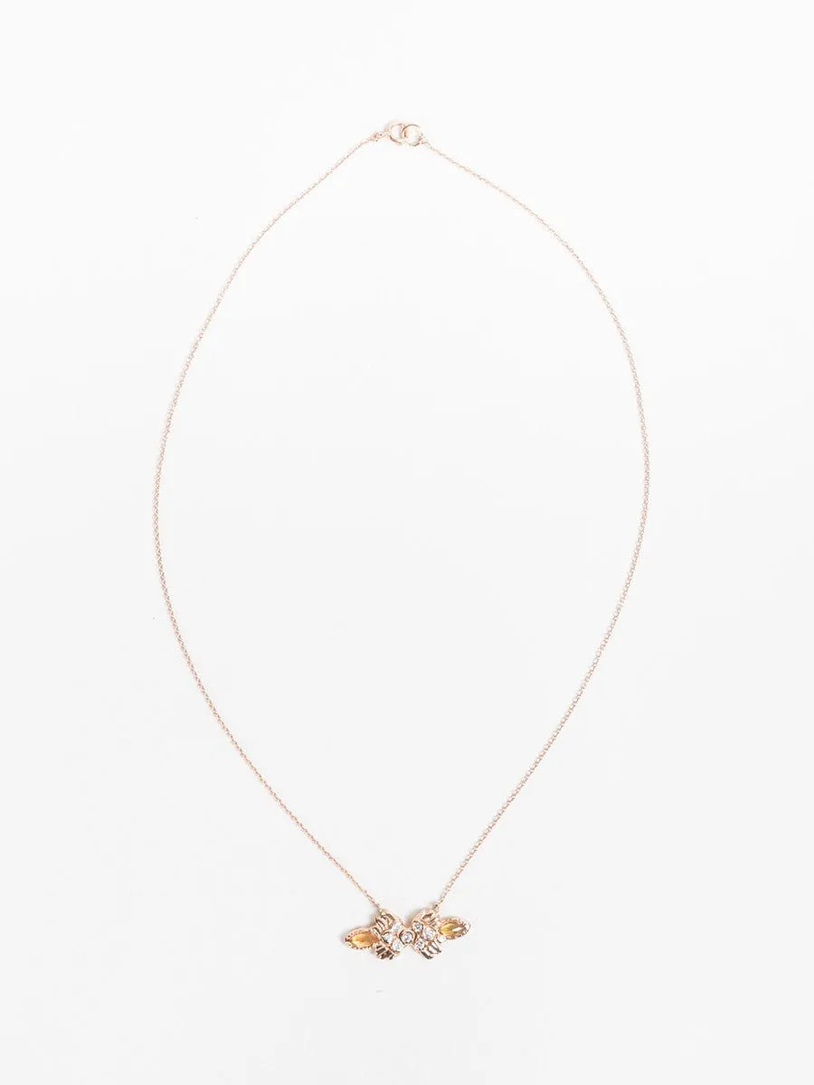 enlightened warrior bar necklace