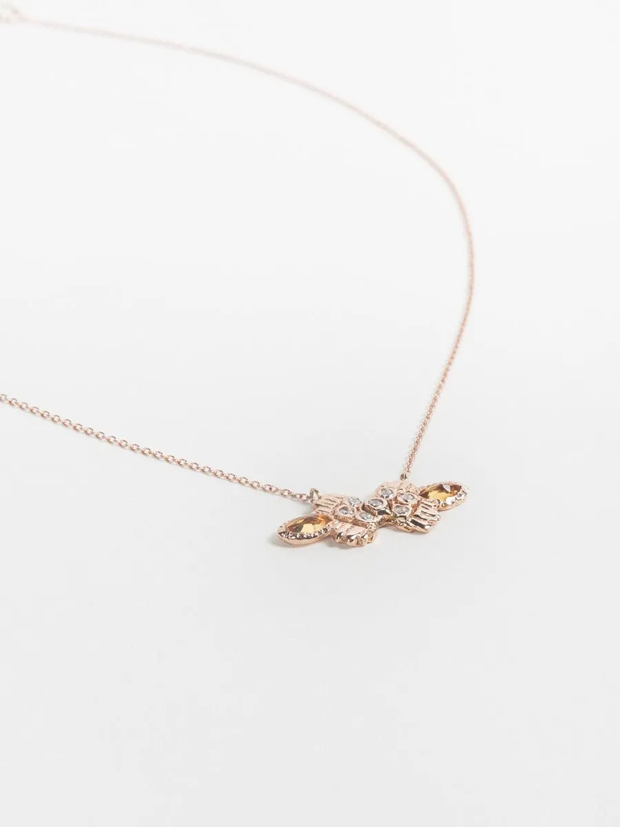 enlightened warrior bar necklace