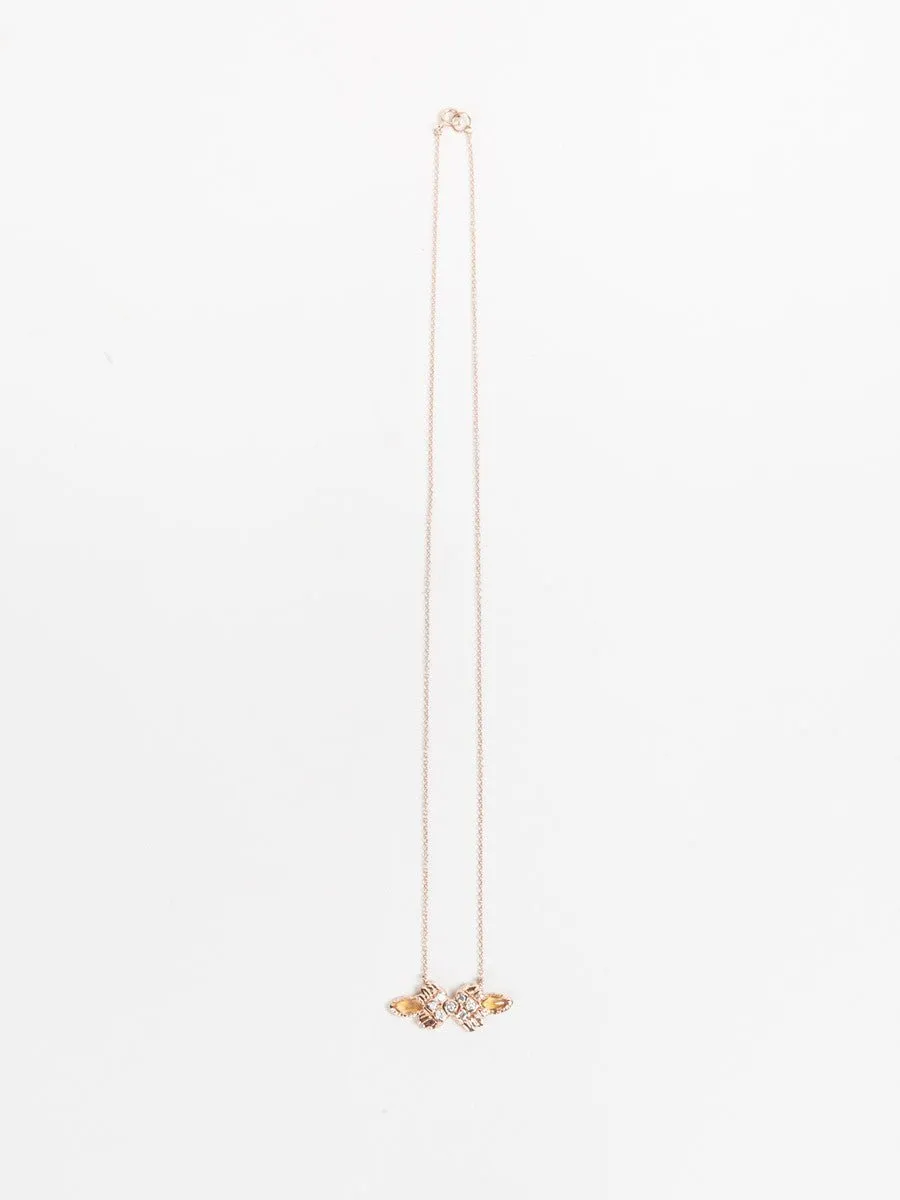enlightened warrior bar necklace