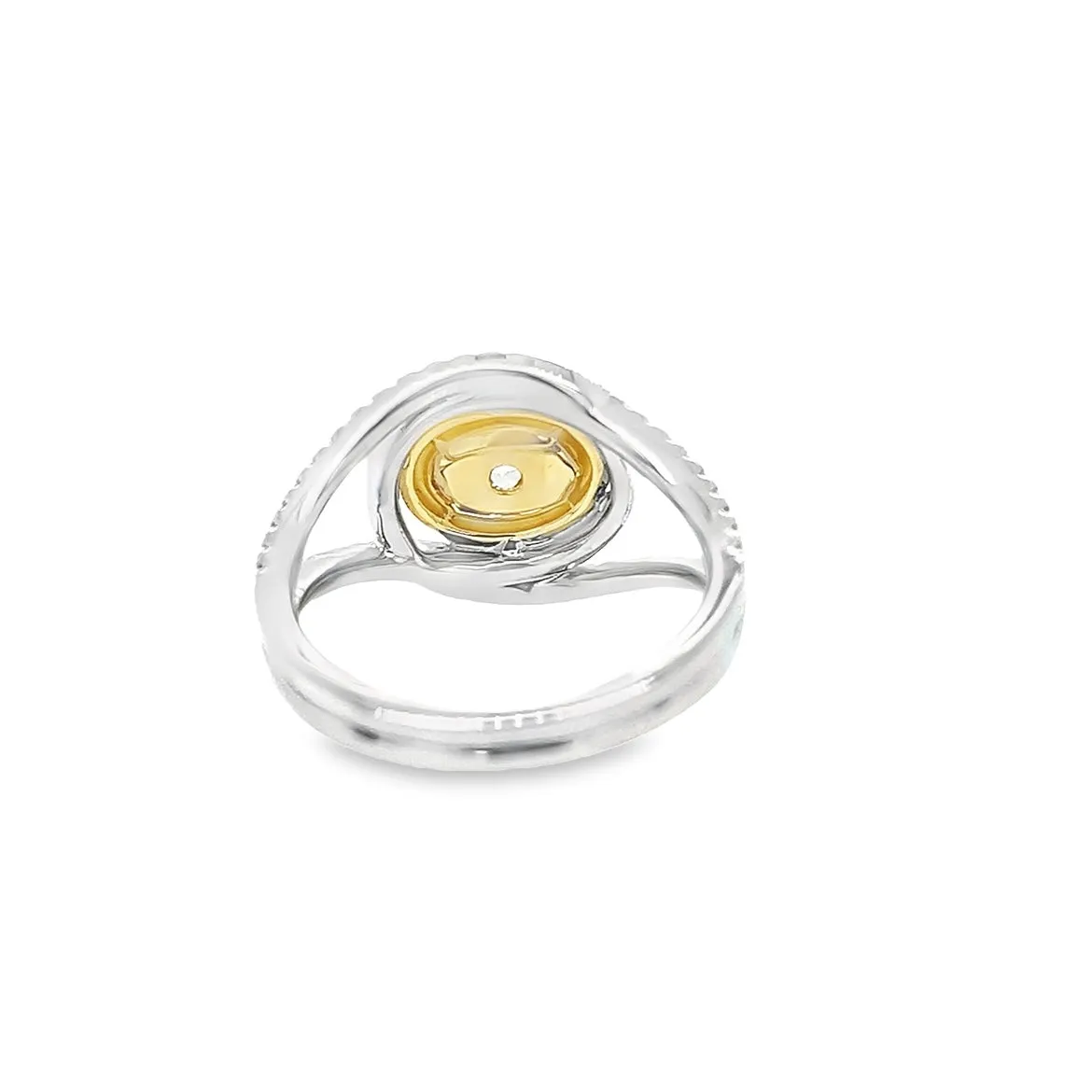 Fancy Yellow Oval Diamond Ring