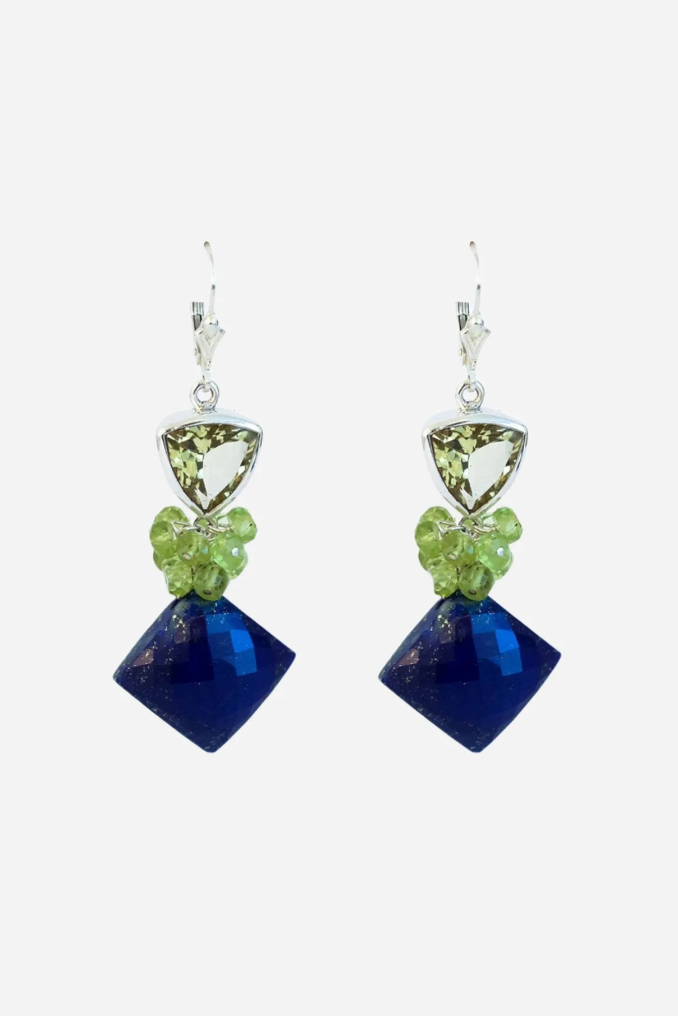 Lapis Fantasy with Lemon Earrings
