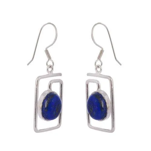 Lapis Lazuli Silver Earring