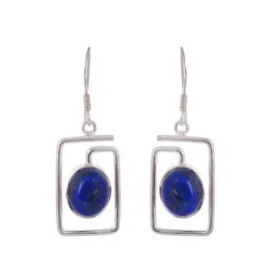 Lapis Lazuli Silver Earring