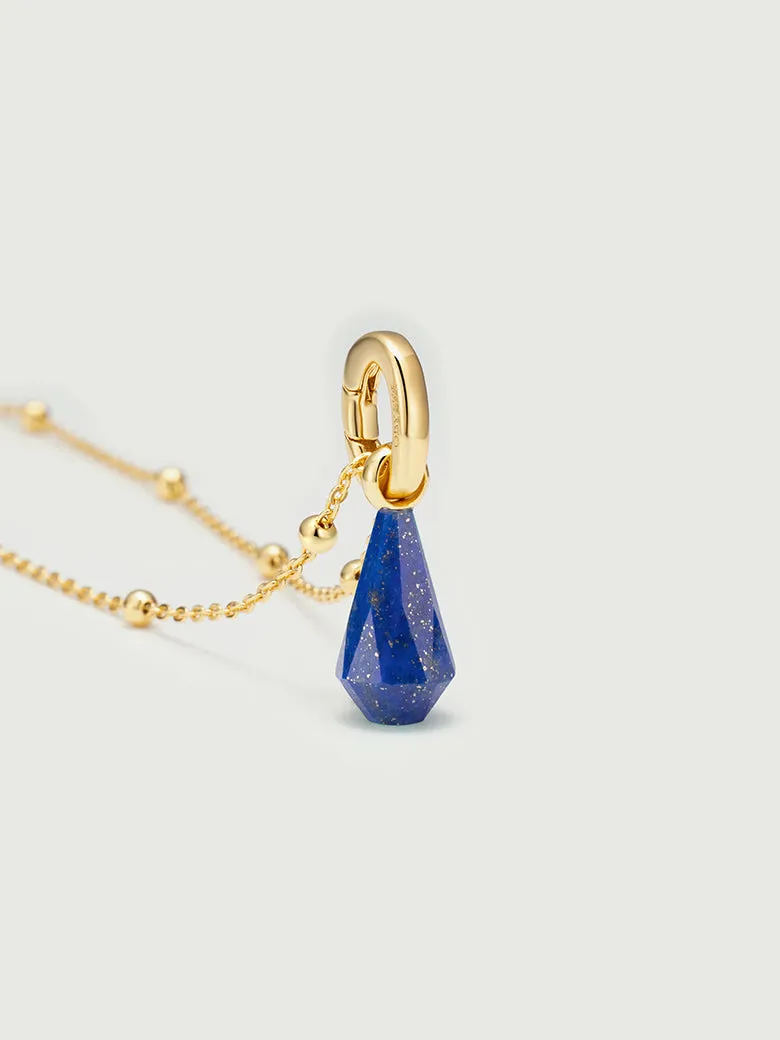 Lucky Charm Geometric Lazurite Pendant