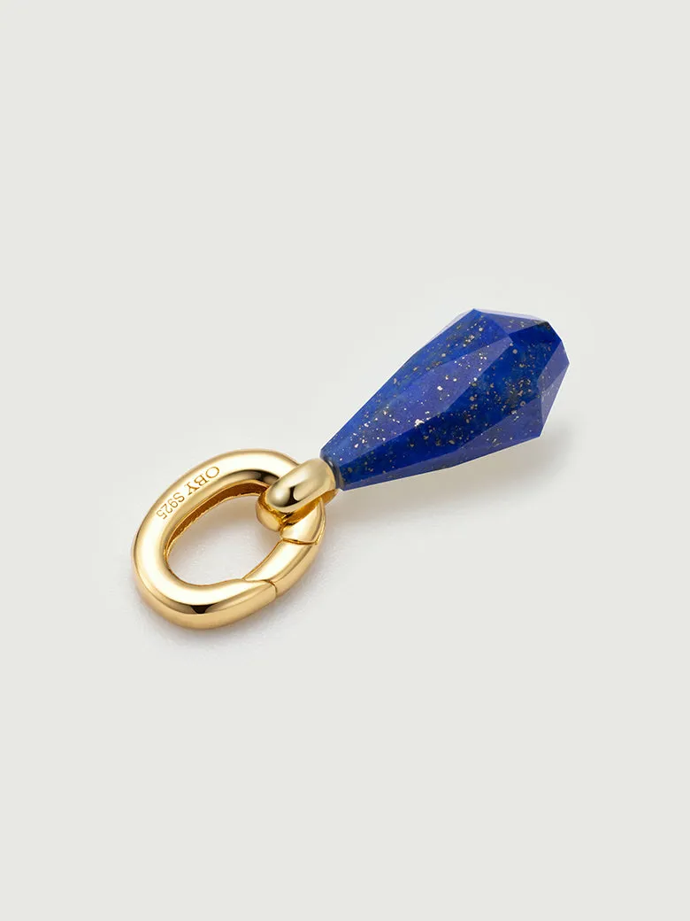 Lucky Charm Geometric Lazurite Pendant