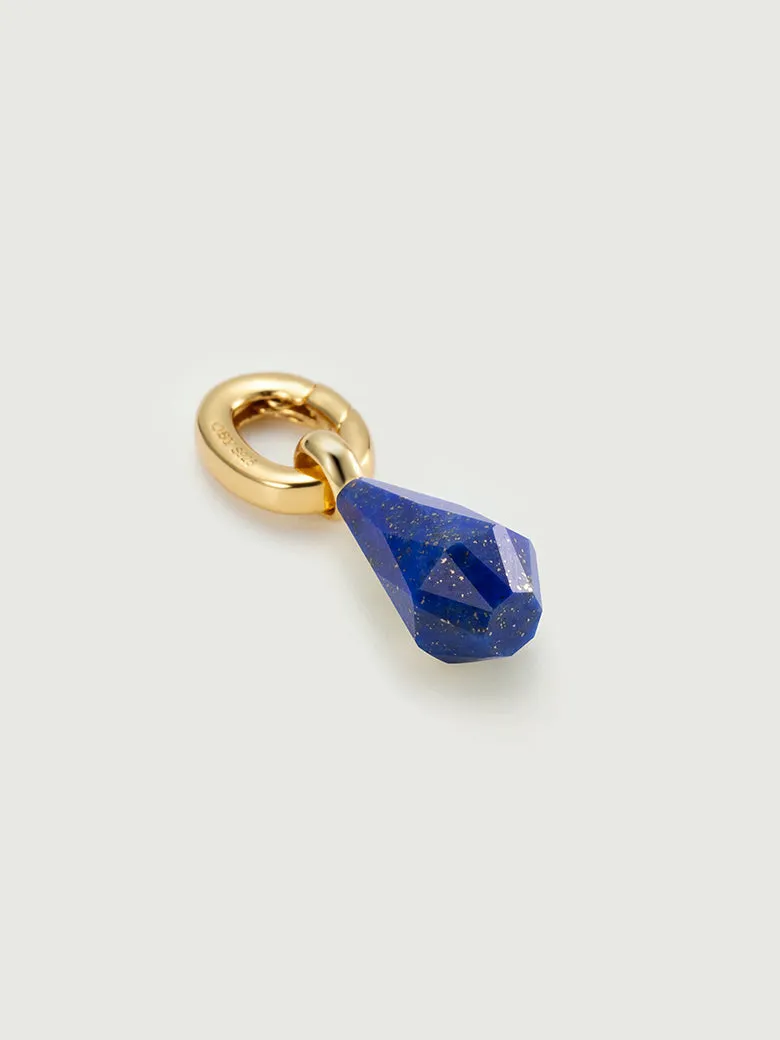 Lucky Charm Geometric Lazurite Pendant