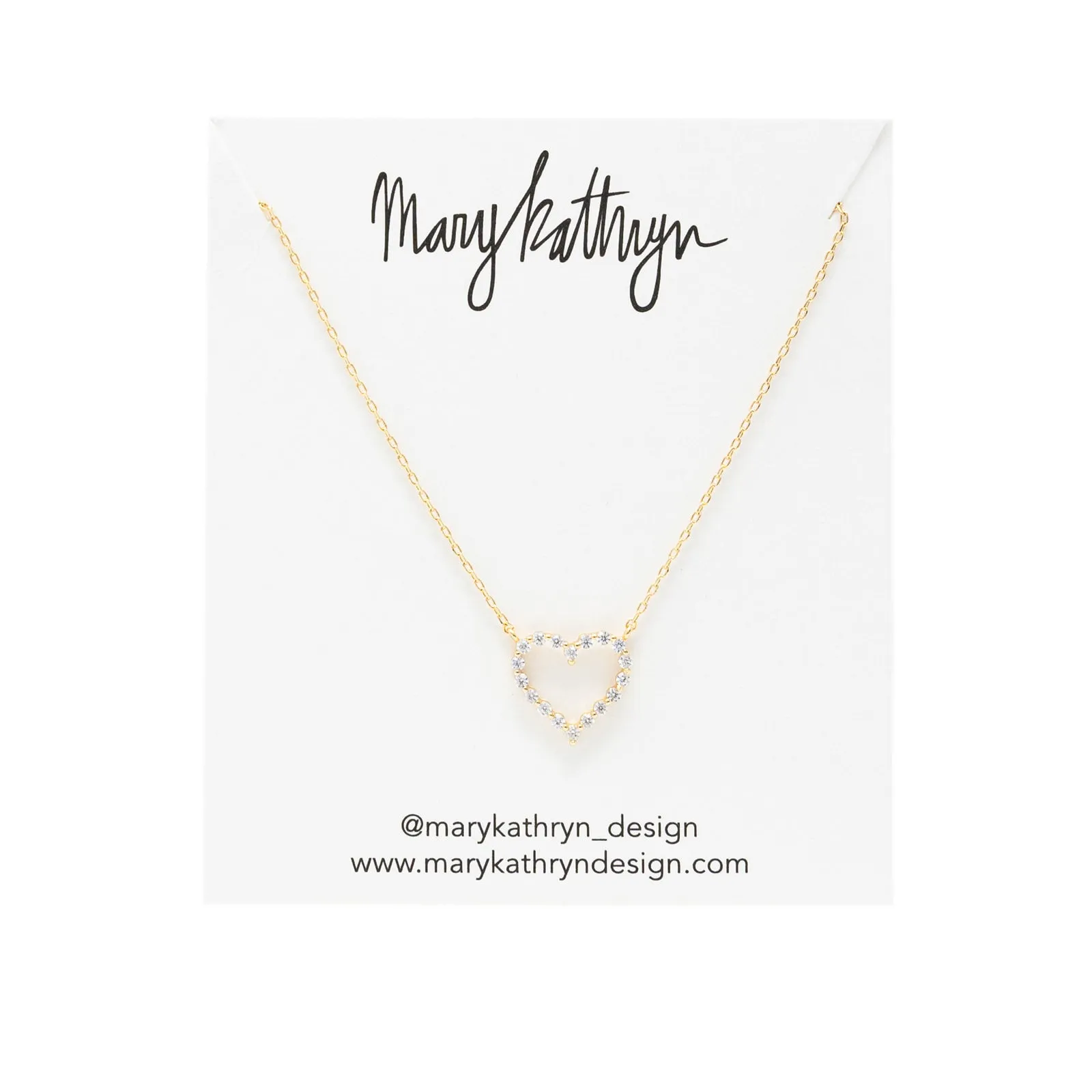 Mini Amber Heart Necklace
