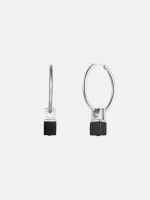 OBY Black Onyx Hoop Earrings