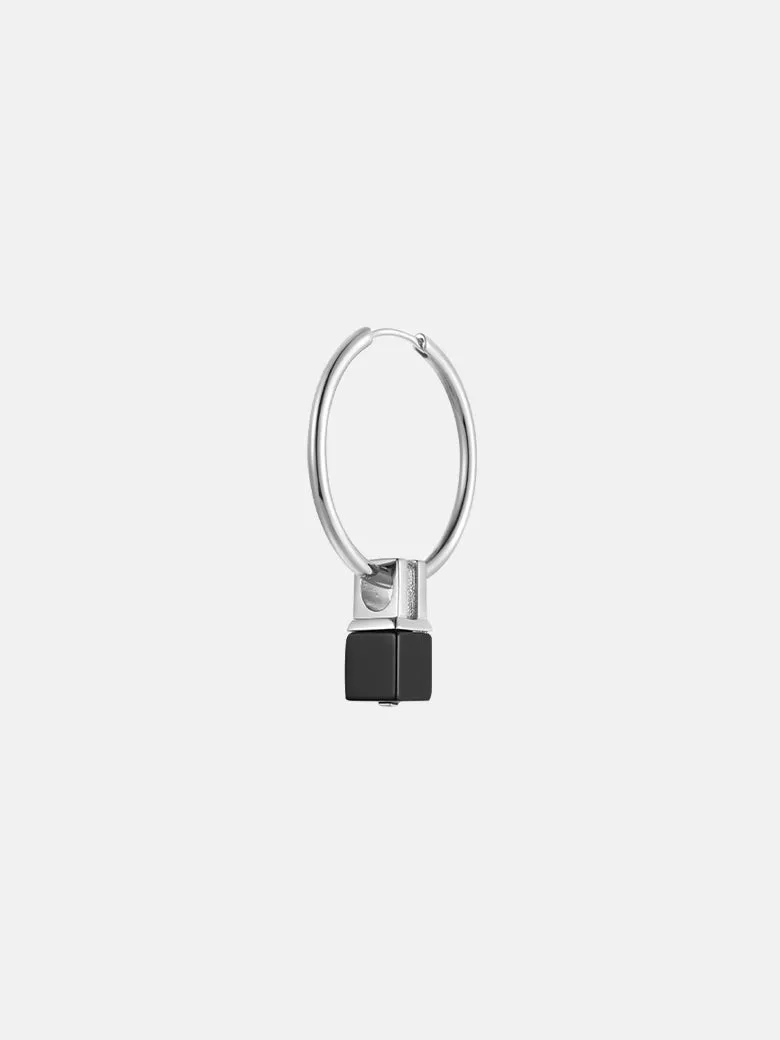 OBY Black Onyx Hoop Earrings