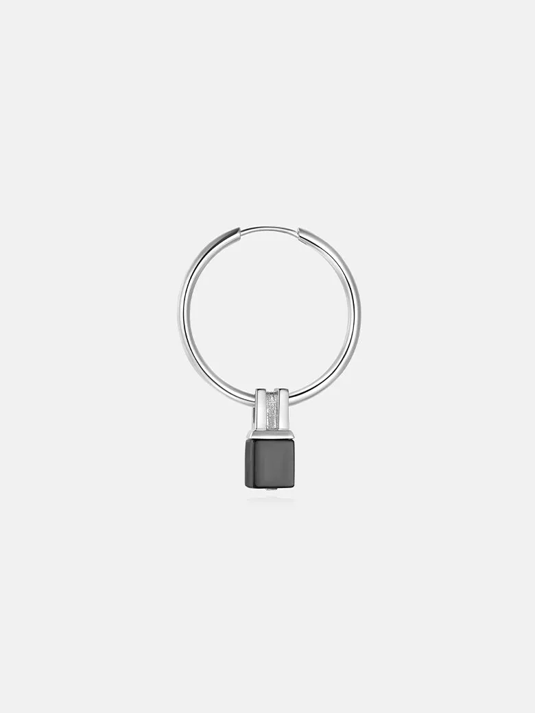 OBY Black Onyx Hoop Earrings