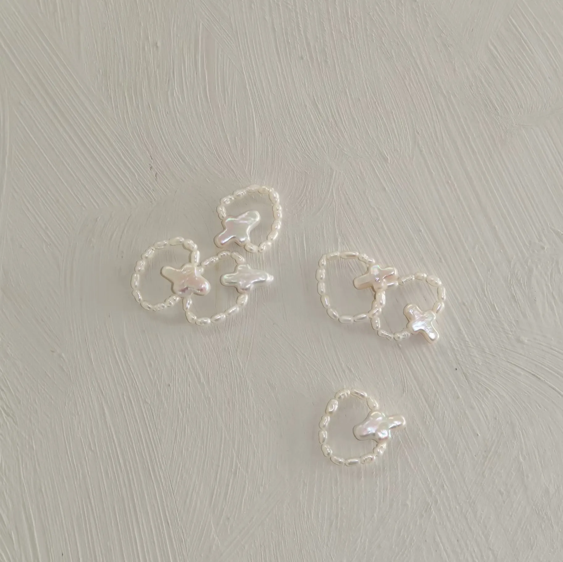 Pearl Cross RIng