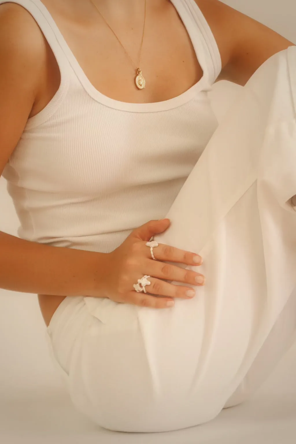 Pearl Cross RIng