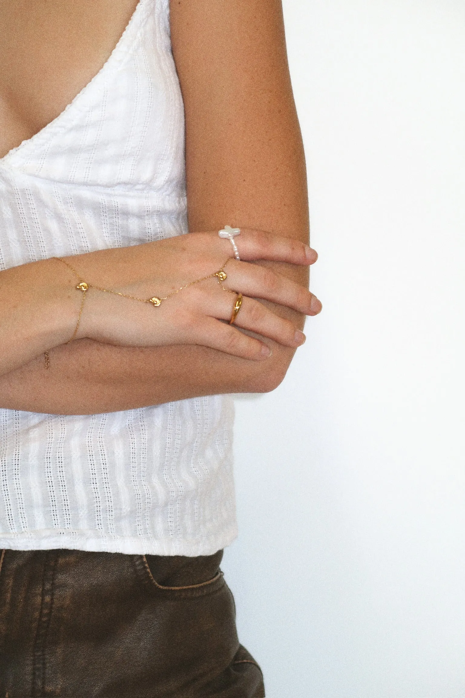 Pearl Cross RIng