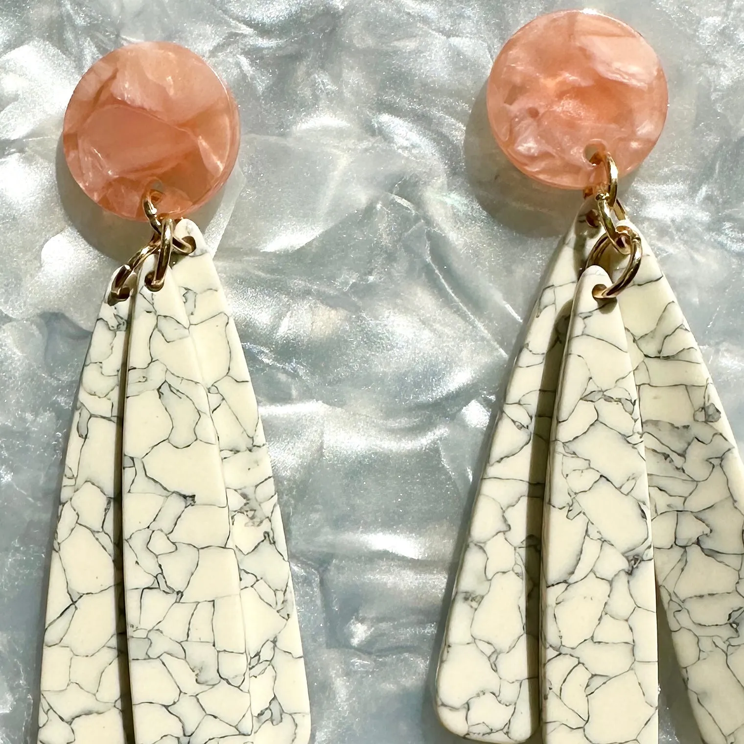 Petal Drop Earrings in You Crackle Me Up