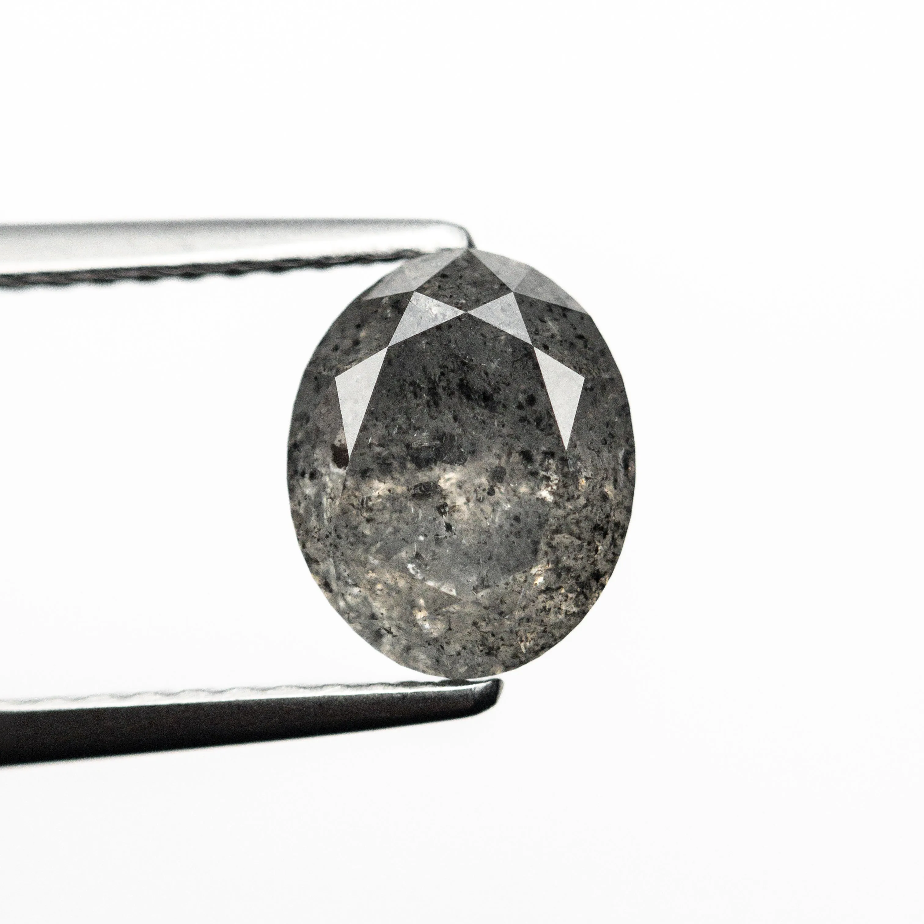 Salt and Pepper Brilliant Diamond - 1.90ct Oval