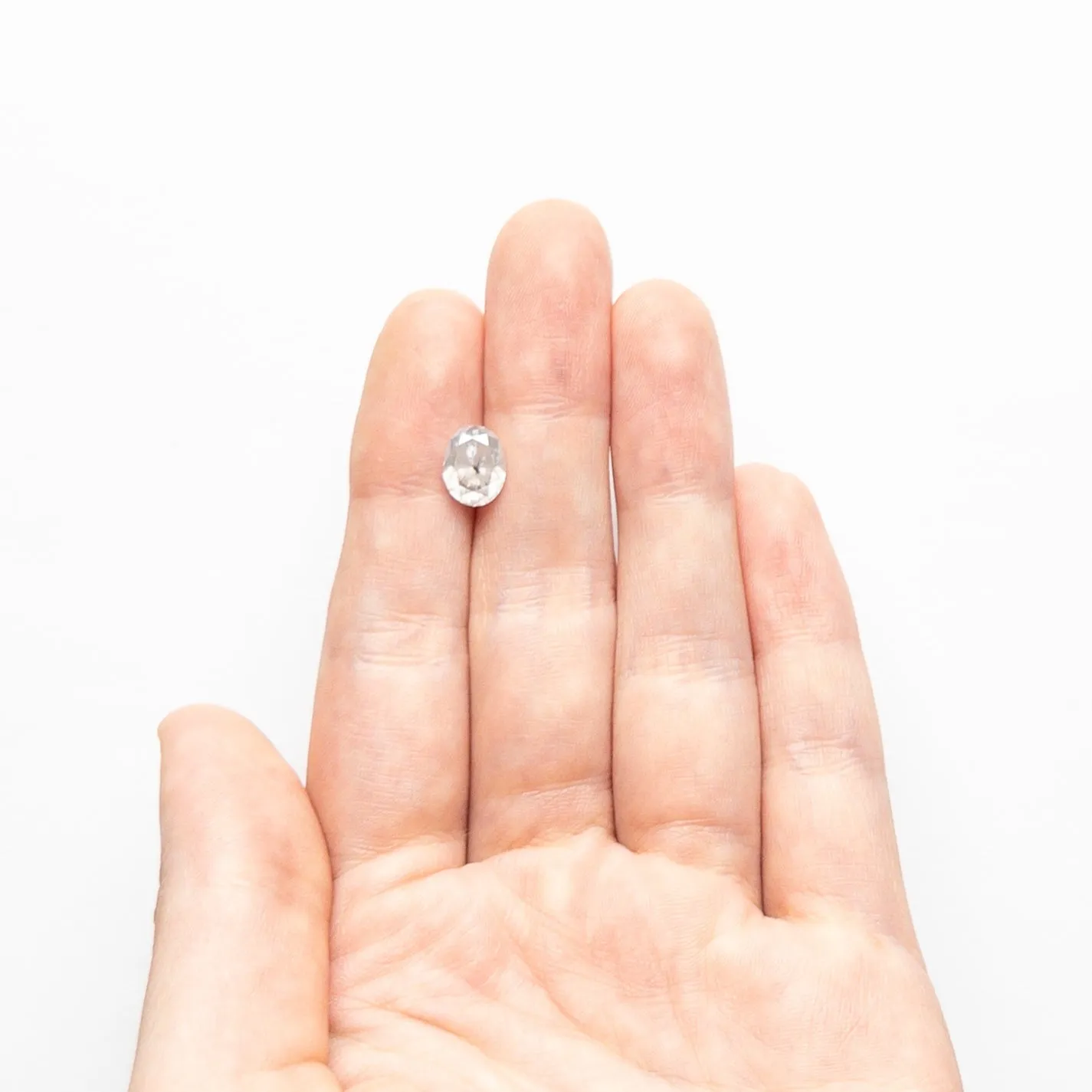 Salt and Pepper Brilliant Diamond - 2.03ct Oval