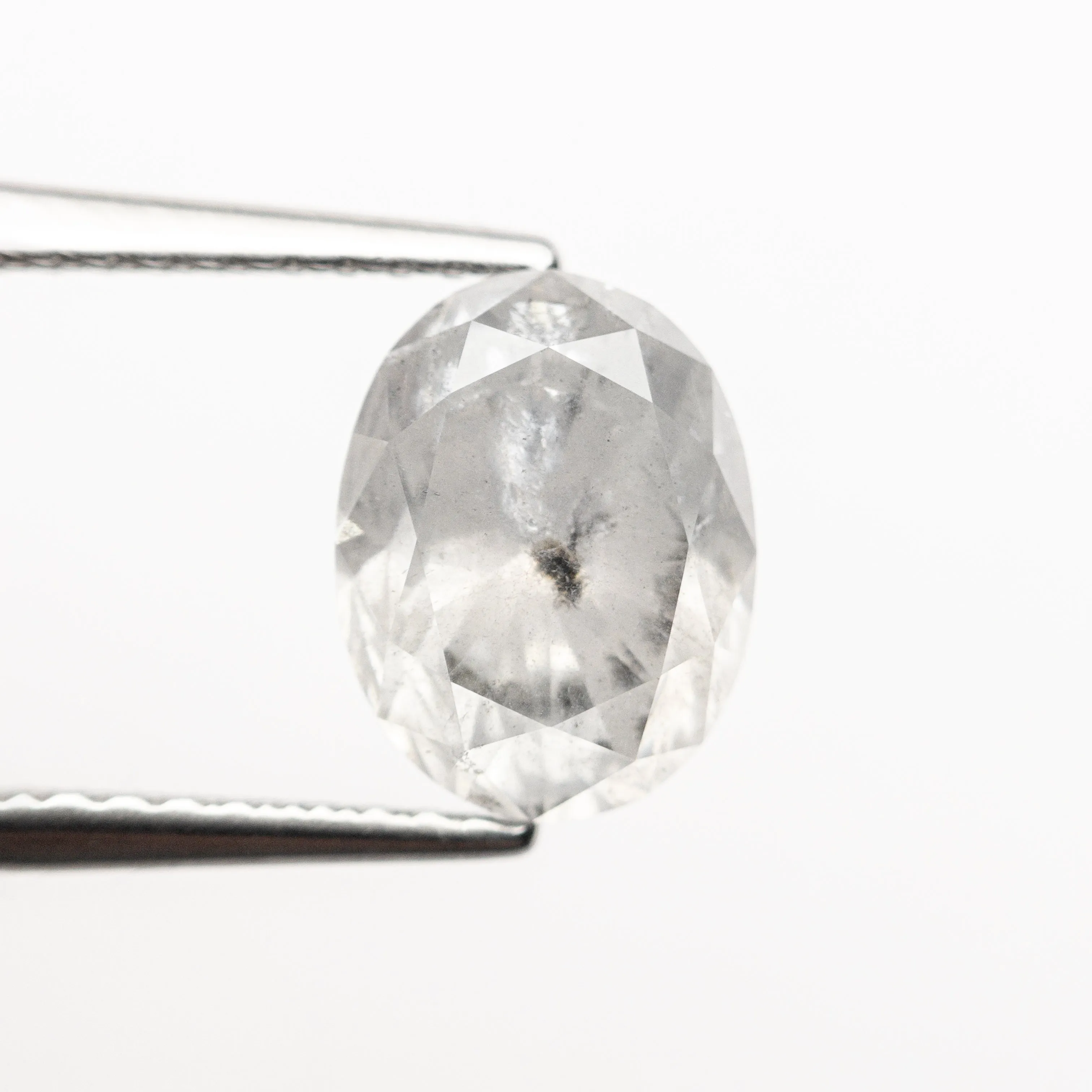 Salt and Pepper Brilliant Diamond - 2.03ct Oval