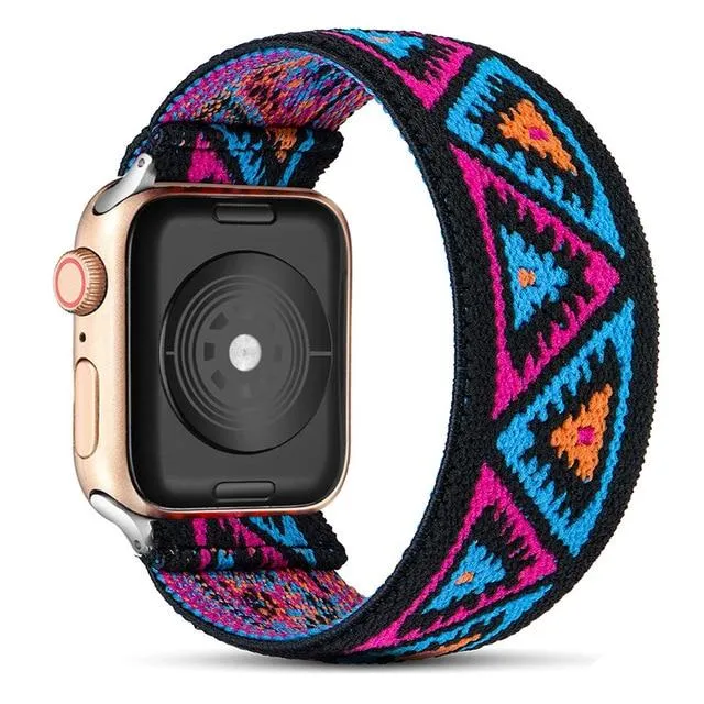 Scrunchie Strap Series 7 6 5 Bohemian Elastic Belt Solo Loop Bracelet