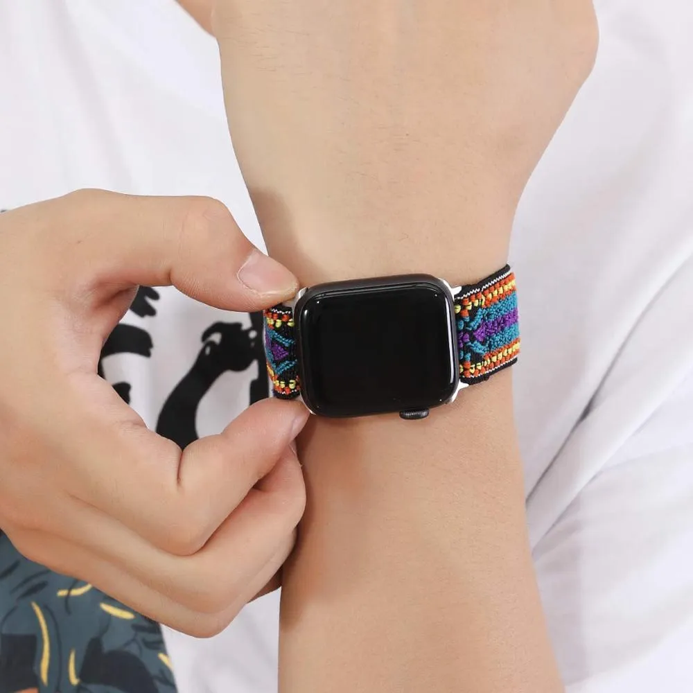 Scrunchie Strap Series 7 6 5 Bohemian Elastic Belt Solo Loop Bracelet