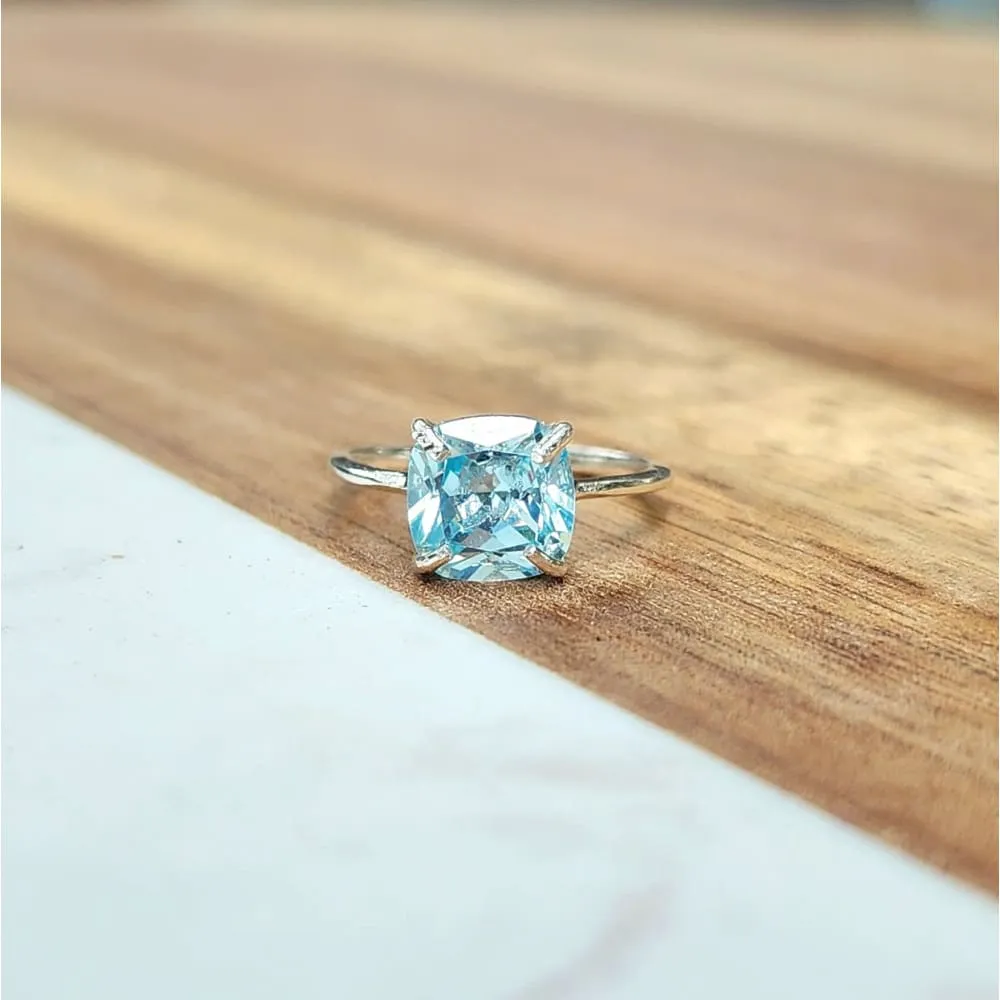 The Asher - Brilliant Aquamarine