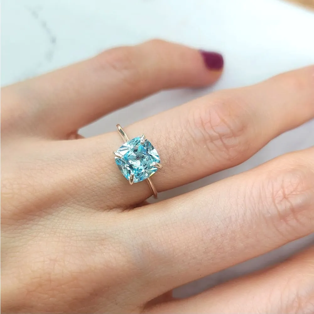 The Asher - Brilliant Aquamarine