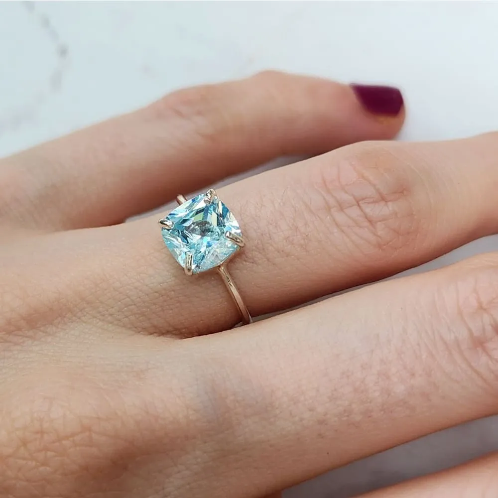 The Asher - Brilliant Aquamarine