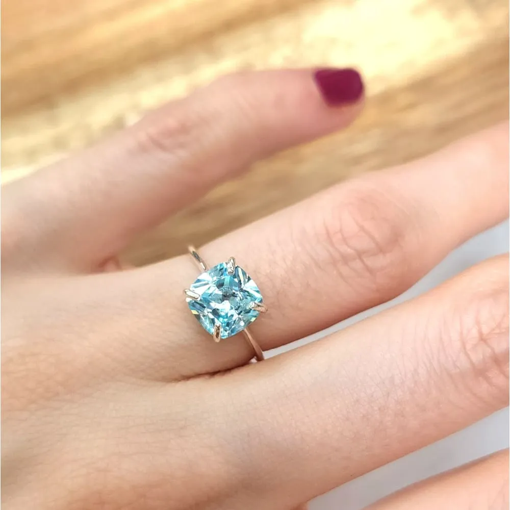The Asher - Brilliant Aquamarine