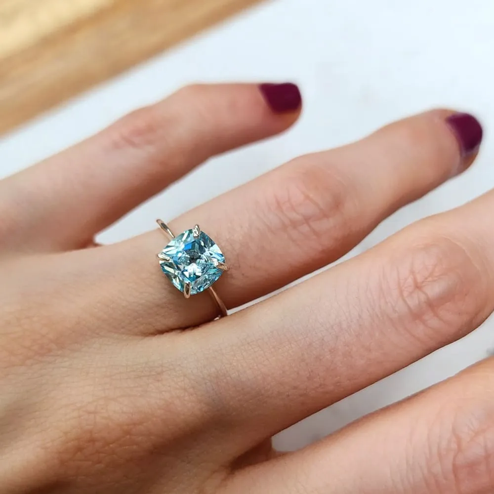 The Asher - Brilliant Aquamarine