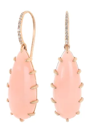 Vintage Angel Skin Coral Resort Earrings